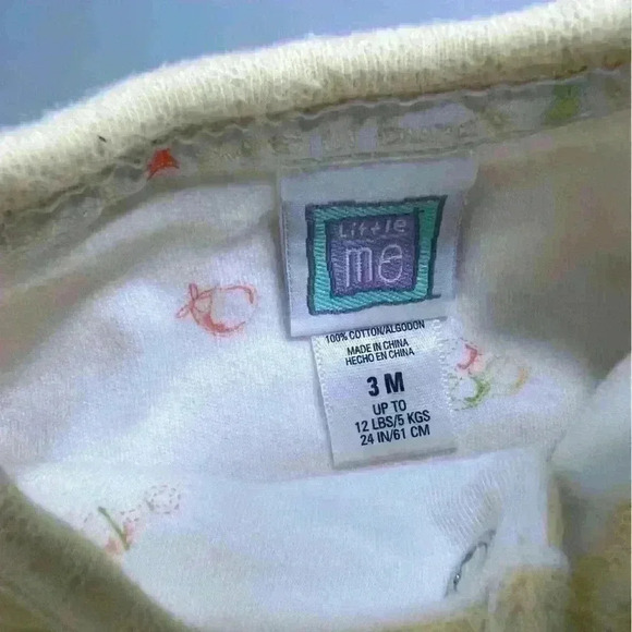 Vintage 100% cotton baby 2pc stork lil bundle embroidered quilted set no flaws - Picture 2 of 7